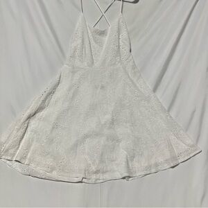 Romanic Hut White Eyelet Backless Summer Dress | Boho | Cottagecore | XL